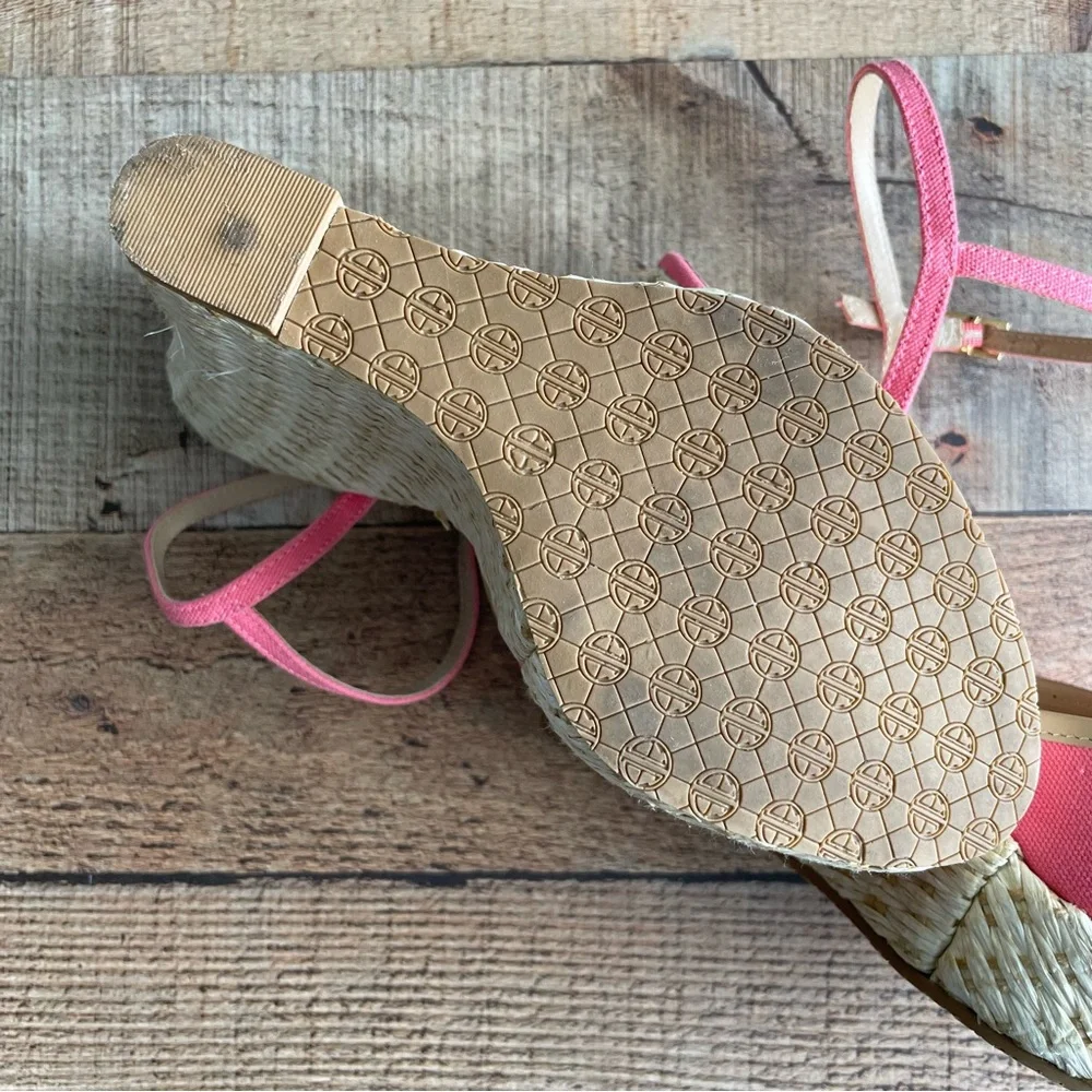 Lilly Pulitzer Just a Little Knotty Nautical Platfrom Espadrille Wedge Shoes 8 - Picture 3 of 8